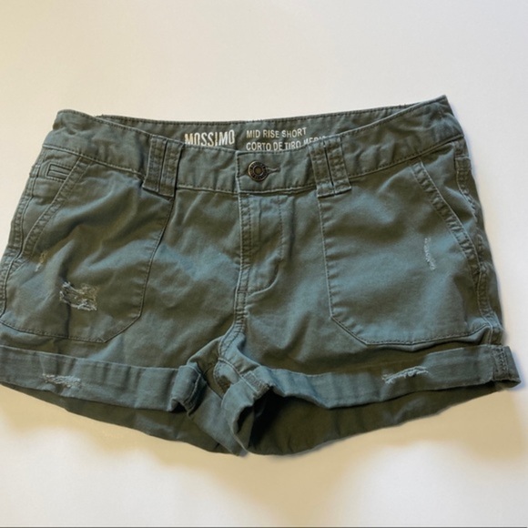 Mossimo Green‎ Mid Rise Shorts size 0 - Picture 1 of 3